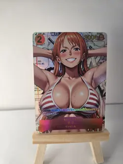 NAMI ONE PIECE BIKINI Goddess WAIFU ACG Anime Holo Girl Card - Image 2