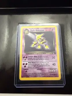 Dark Alakazam Holo 1/82 - Team Rocket - 2000 Pokemon Card - WOTC Vintage - LP - Image 1