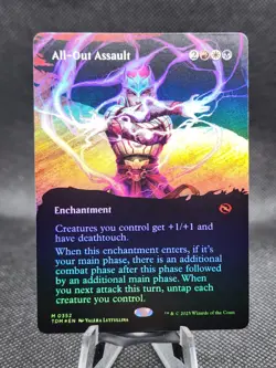 MTG - [FOIL] All-Out Assault (Borderless) - Tarkir: Dragonstorm - Image 1