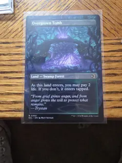 MTG Overgrown Tomb (Borderless) Lorwyn Eclipsed Regular ECL 0350 - Image 2