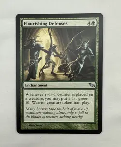 Flourishing Defenses x1 MTG Shadowmoor 1x Magic Excellent Light Play EX LP - Image 1