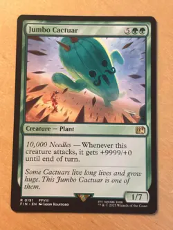 Magic the Gathering MTG Jumbo Cactuar FINAL FANTASY NM - Image 1