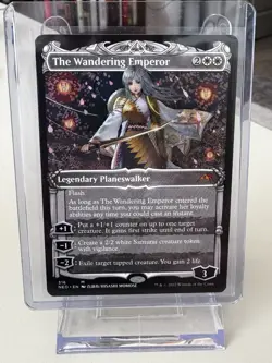 The Wandering Emperor (Showcase) Kamigawa: Neon Dynasty Regular 2022 Mtg - Image 1