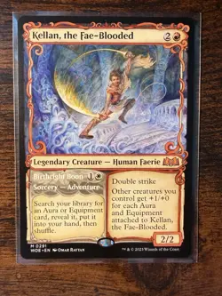 MTG - Wilds of Eldraine - Kellan, the Fae-Blooded Showcase Mythic - 291 - Mint! - Image 1