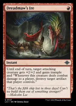 MTG Lost Caverns of Ixalan *FOIL* U Dreadmaw's Ire #0147 - Image 1