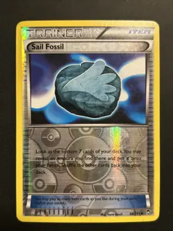 Sail Fossil 98/111 Rev Reverse Holo XY Furious Fists Pokemon LP - Image 1