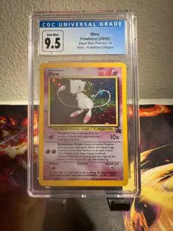 2000 Pokemon League Black Star Promo MEW Holo Rare #9 CGC 9.5 (10 re-labeled) - Image 1