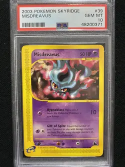 2003 Pokemon Skyridge Misdreavus 39/144 PSA 10 Gem Mint - Image 1