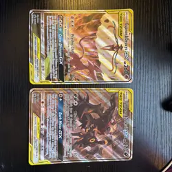 Pokemon Umbreon & Darkrai GX SM241 and Espeon & Deoxys SM240 Jumbo Oversized - Image 1