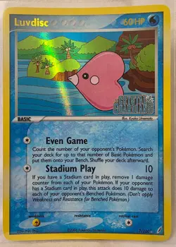 2006 Pokemon EX Crystal Guardians Luvdisc-Reverse Foil #7/100 - Image 1