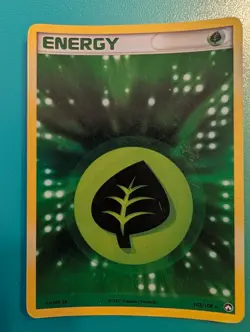 2007 Pokemon EX Power Keepers Grass Energy #103/108 MP - Image 1