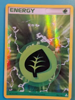 2006 Pokemon EX Holon Phantoms Grass Energy Holo #105/110 HP - Image 1
