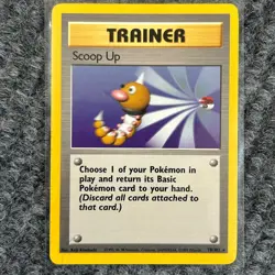 Vintage Pokemon Base Set Scoop Up 78/102 Rare NM/Mint Regular Unlimited - Image 1