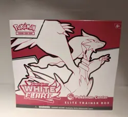 Pokemon Center White Flare Elite Trainer Box ETB Factory Sealed - Image 1