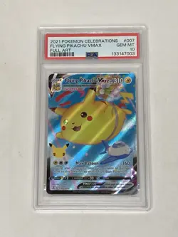 2021 Pokemon Celebrations Flying Pikachu VMAX Full Art #007 Gem Mint PSA 10 - Image 1
