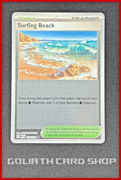 Surfing Beach 129/132 Reverse Holo - Me01: Mega Evolution Pokemon TCG - NM - Image 1