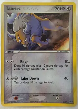 2006 Pokemon Pop Series 2 Tauros-Holo #5/17 - Image 1