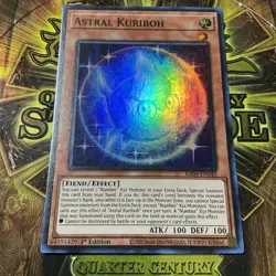 Yugioh Astral Kuriboh RA04-EN040 Super Rare 1st Edition NM - Image 1
