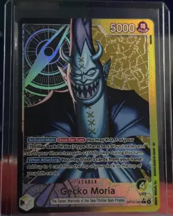 Gecko Moria - (Alternate Art) OP14-080 The Azure Sea's Seven One Piece Foil NM - Image 1