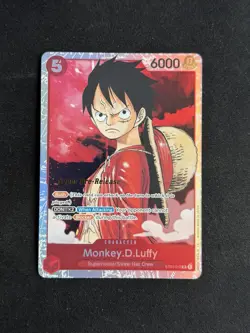 2022 ONE PIECE ST01-012 MONKEY D. LUFFY SUPER PRE-RELEASE NM FOIL QTY AVAIL - Image 1