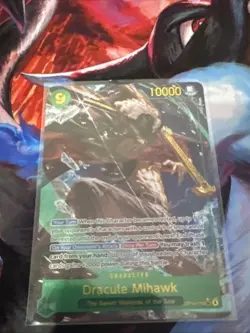 One Piece TCG English OP14-119 Dracule Mihawk Alt Art Parallel - Image 1