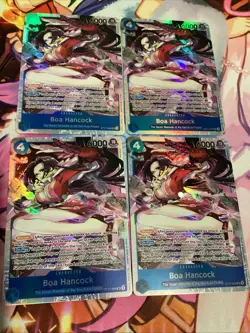 4x Playset ST17-004 Boa Hancock SR One Piece TCG ST17 Starter Deck English - Image 1