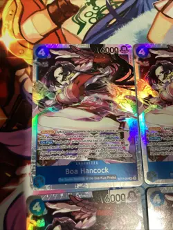 4x Playset ST17-004 Boa Hancock SR One Piece TCG ST17 Starter Deck English - Image 5