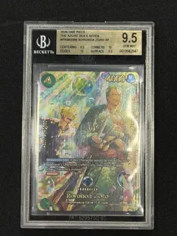 Roronoa Zoro - PRB02-006 (SP) - The Azure Sea's Seven (OP14) BGS 9.5 BECKETT - Image 1