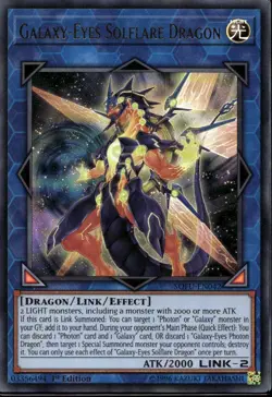 Galaxy-Eyes Solflare Dragon 1st Ed Ultra Rare SOFU-EN042 Yu-Gi-Oh! - Image 1