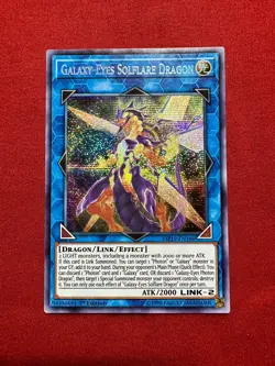 YuGiOh! Galaxy-Eyes Solflare Dragon - MP19-EN188 - 1st Ed. Prismatic Secret Rare - Image 1