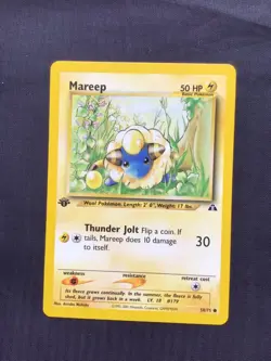 Pokemon Cards: 1st Edition Neo Discovery Common: Mareep 58/75 - Image 1