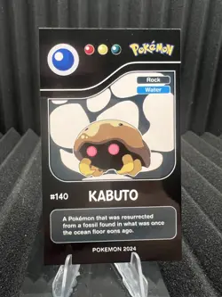 Kabuto #140 - Pokedex Black Kanto 2024 - Pokemon Card NM - Image 1