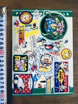 9 Jumbo Carddass BANDAI Sticker Pikachu Charizard etc Pokemon Card Japanese - Image 5