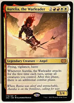 Aurelia, the Warleader - #179-MTG-Double Masters 2022-Regular-NM - Image 1