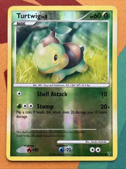 Pokemon Card - Turtwig - Reverse Holo - C (131/147) Supreme Victors *HP* - Image 1