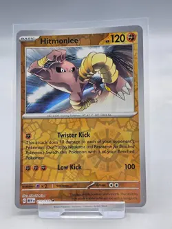 Pokemon Card Hitmonlee Scarlet & Violet 151 Reverse Holo 106/165 - Image 1