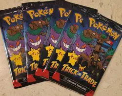 5 Pack Pokemon Trick or Trade Booster Packs 2024 Halloween Card Lot Bundle - Image 1