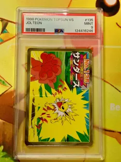 POP 3 PSA 9 MINT Jolteon Topsun VS #135 Pokemon Card Japanese 1998 - Image 1