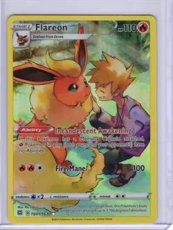 Pokemon TCG - SWSH Brilliant Stars - Flareon - TG01/TG30 - Full Art Ultra Rare - Image 1