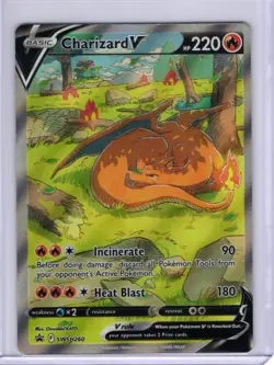 Pokemon TCG - SWSH Black Star Promo - Charizard V - SWSH260 - Full Art - Image 1