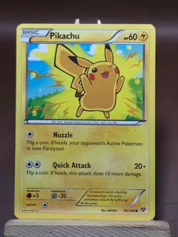 HP/DMG Pokemon Pikachu 42/146 - XY Base Set Normal - Image 1