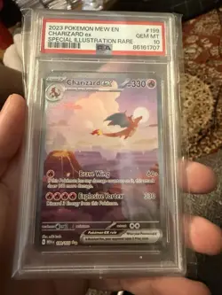 2023 POKEMON CHARIZARD EX #199 MEW EN-151 SPECIAL ILLUSTRATION RARE PSA 10 🔥 - Image 1