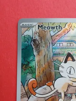 Pokemon Mega Evolutions Phantasmal Flames Meowth 106/094 Illustration Rare - Image 2