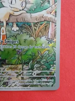 Pokemon Mega Evolutions Phantasmal Flames Meowth 106/094 Illustration Rare - Image 4