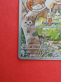 Pokemon Mega Evolutions Phantasmal Flames Meowth 106/094 Illustration Rare - Image 5