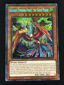 Yugioh Radiant Typhoon Fonix, The Great Flame DOOD-EN017 1st Starlight (NM) - Image 1