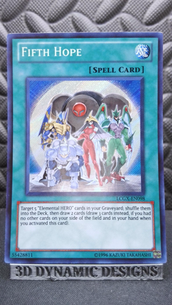 | Yugioh Fifth Hope LCGX-EN098 Secret Rare Legendary Collection 2 NM 🔥 | - Image 1