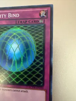 1996 Yugioh Gravity Bind Super Rare Holo Unlimited Edition - Image 5