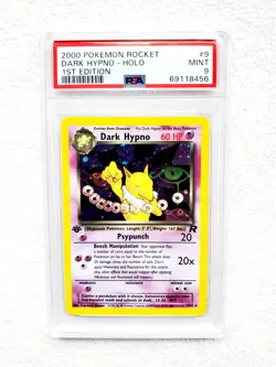 2000 Pokemon Team Rocket DARK HYPNO 1st Edition Holo Rare #9 PSA 9 MINT WOTC TCG - Image 3