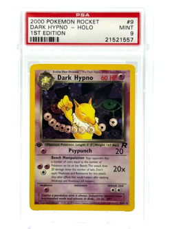 2000 Pokemon Rocket 1st Edition | Dark Hypno Holo | PSA 9 MINT - Image 1